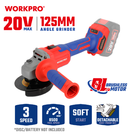 WORKPRO 5-inch Brushless Cut-Off and Grinding Tool (WP392004)