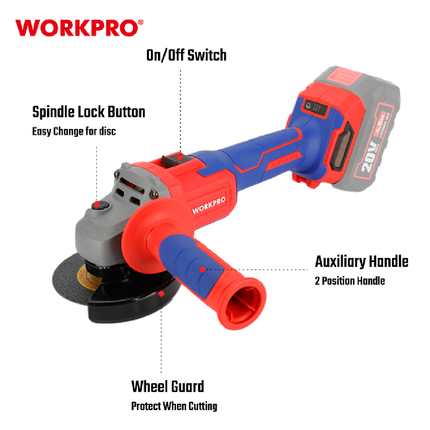 WORKPRO 5-inch Brushless Cut-Off and Grinding Tool (WP392004)