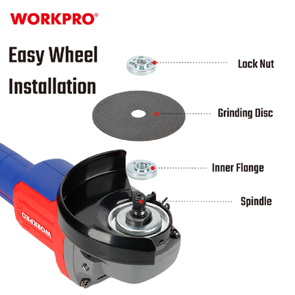 WORKPRO 5-inch Brushless Cut-Off and Grinding Tool (WP392004)