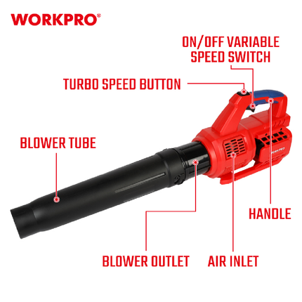 WORKPRO 20V Cordless Air Blower (WP394005)