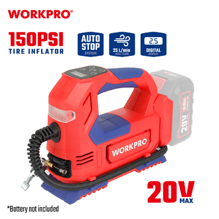 150 Bar 20V Inflation Pump without Battery and Charger from WORKPRO (WP394010)
