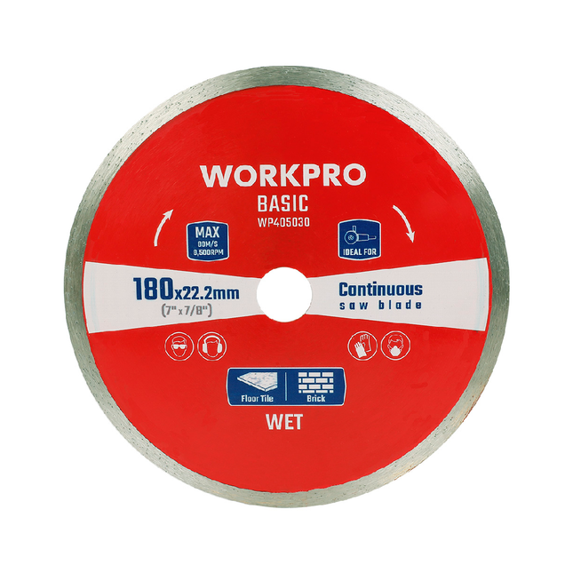 WORKPRO 7 Inch Diamond Cutting Disc (WP405030) Smooth