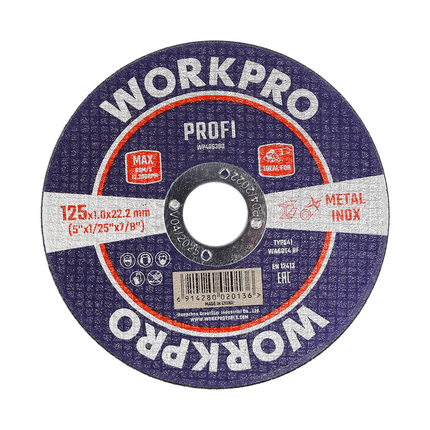 Workpro 5-inch Metal Cutting Disc (WP406380)