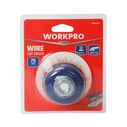WORKPRO 3-inch Copper Wire Cup Brush (WP407020)