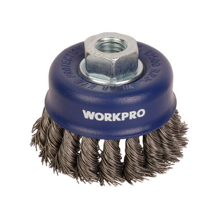 WORKPRO 4-inch Knotted Wire Cup Brush (WP407044)