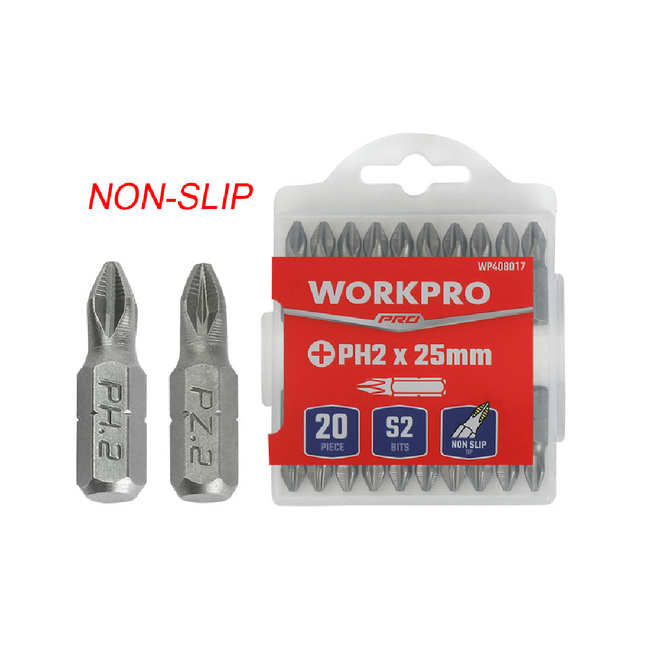 Workpro 2.5cm PH2 Phillips Screwdriver Bit (WP408017)