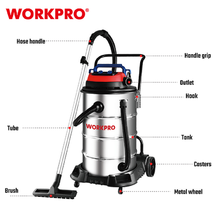 Workpro Industrial Vacuum Cleaner 1600W (WP423006CE)