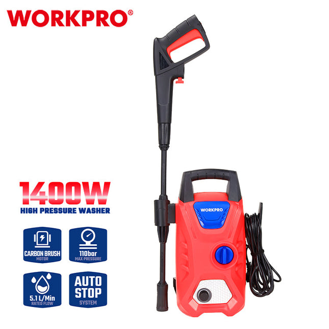 ماكنة غسيل 110 بار 1400 واط ماتور من وورك برو ( WP423010 )