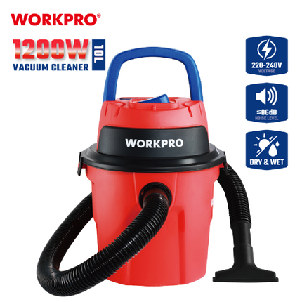 Worxpro 10L 1200W Industrial Wet/Dry Vacuum Cleaner (WP423015CE)
