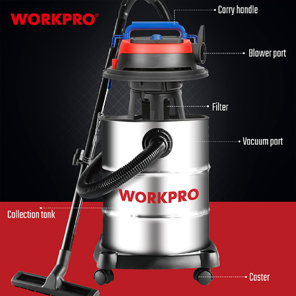 WorkPro 1200W Industrial Vacuum Cleaner (WP423016CE)
