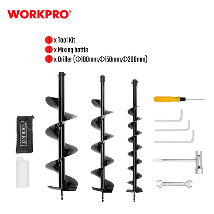 Workpro Petrol Earth Auger 1350W (WP424006)