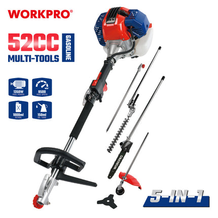 ماكنة جز عشب 4 في 1 تعمل بالبنزين من وورك برو ( WP424008 )