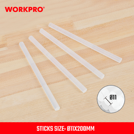 WORKPRO Silicone Sticks 11*200mm, 50 Pieces (WP432002)