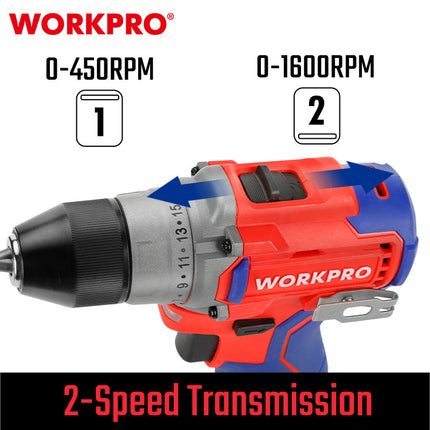 WORKPRO 12V Brushless Cordless Drill (WP460201)
