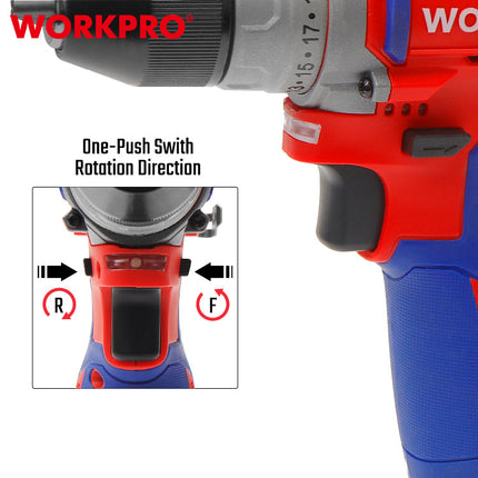 WORKPRO 12V Brushless Cordless Drill (WP460201)