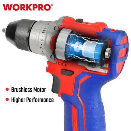 WORKPRO 12V Brushless Cordless Drill (WP460201)