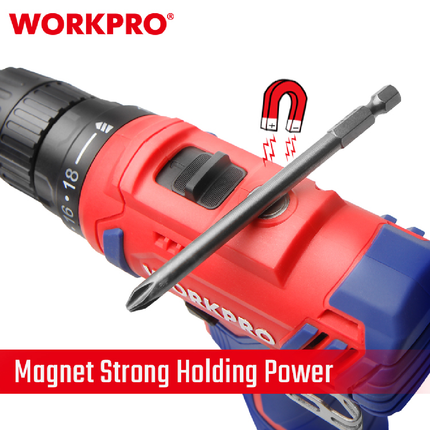 12V Cordless Drill Driver (Tool Only) by WorkPro (WP460202)