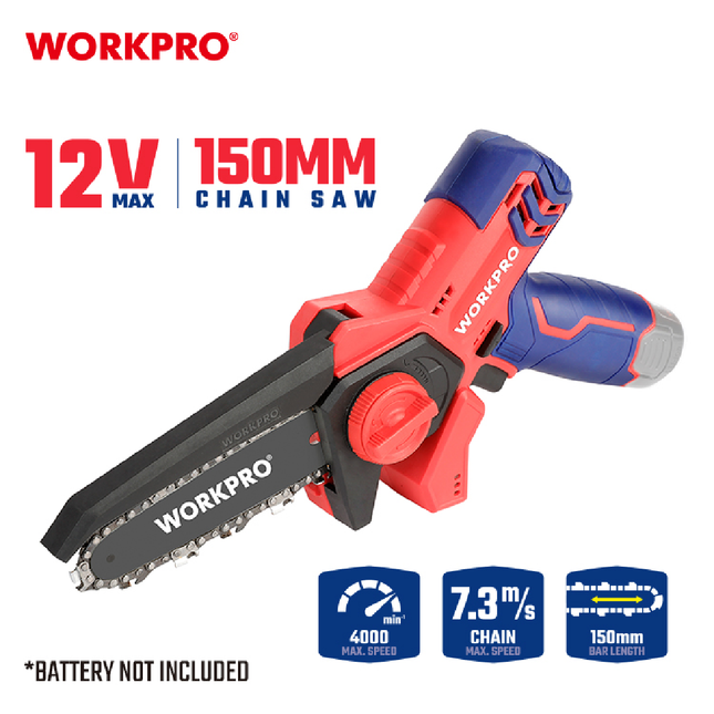 WORKPRO 12V Cordless Tree Saw without Battery and Charger (WP461604)