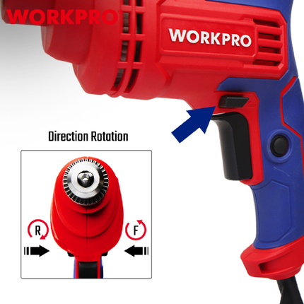 Workpro Electric Drill 500W 10mm (WP470000)