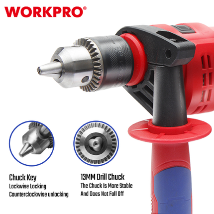 WorkPro 710W 13mm Electric Drill (WP470200)