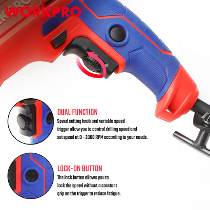WorkPro 710W 13mm Electric Drill (WP470200)