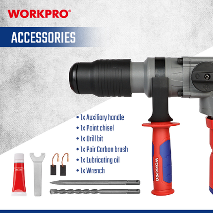 Workpro 1500W 40mm Demolition Hammer (WP470405)
