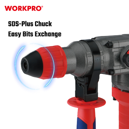 Workpro 1050W Rotary Hammer with Chipping (WP470407CE)