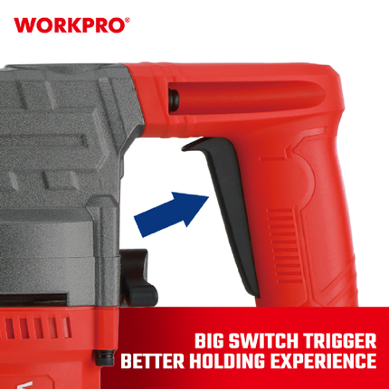 Workpro 1050W Rotary Hammer with Chipping (WP470407CE)
