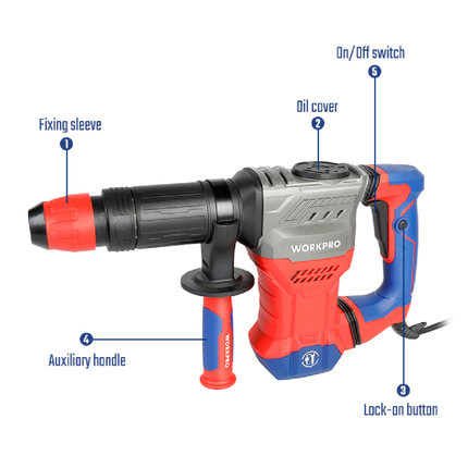 WorkPro Demolition Hammer 1300W (WP470600)