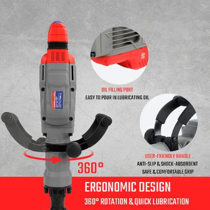 1700W Demolition Hammer from WORKPRO (WP470607)