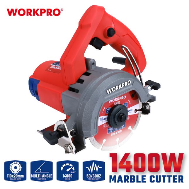 مقص بلاط 110 ملم 1400 واط من وورك برو ( WP471400 )