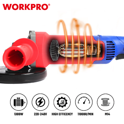 Angle Grinder 1300W 5 Inch from WorkPro (WP472001)