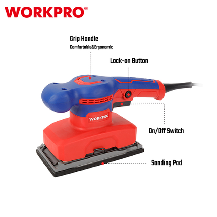 حفافة مستطيلة 320 واط من وورك برو(WP472401)