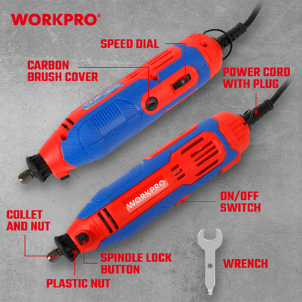 WORKPRO 130W Electric Rotary Tool (WP472411CE)