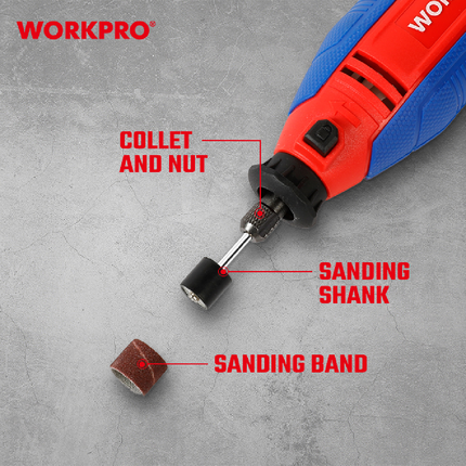 WORKPRO 130W Electric Rotary Tool (WP472411CE)