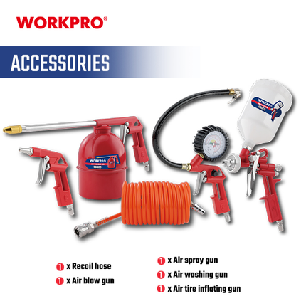 WORKPRO 5-piece Air Tool Kit (WP512000)