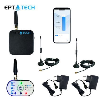 Tank Level Monitoring System | Home WiFi Display & Wireless Stainless Steel Sensor | EPTech.WiFiRF