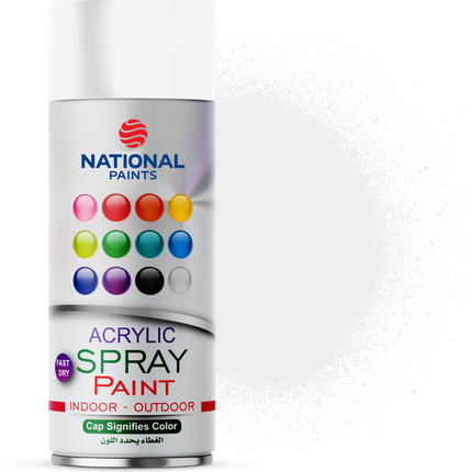 National matte white spray paint 