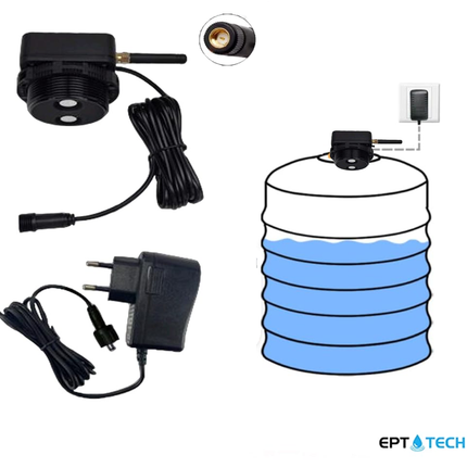 WiFi Tank Level Sensor | Stainless | External Antenna | EPTech.WiFi.Plus