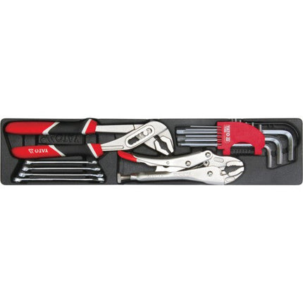 طقم عدة 64 مع صندوق معدني ياتو