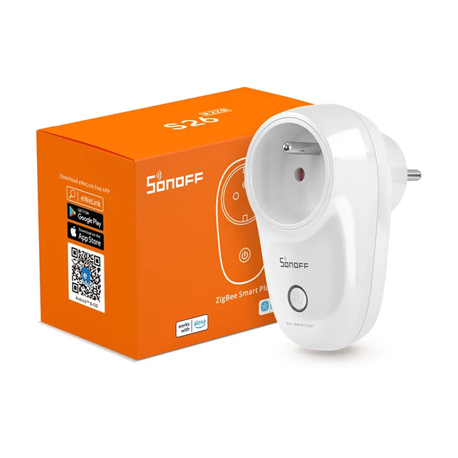 Sonoff S26R2ZBTPF هو قابس ذكي يعمل بتقنية Zigbee 3.0