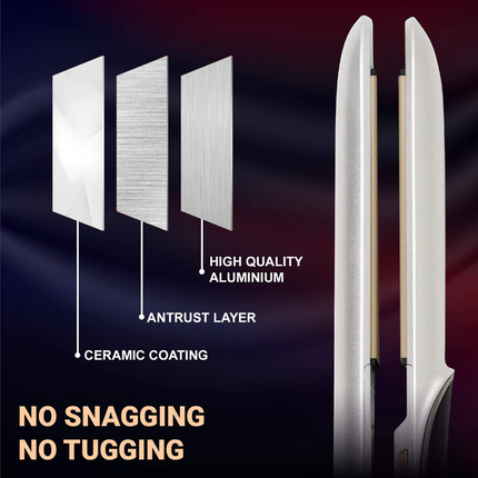 ستريتنر لـ تصفيف الشعر بتصميم مضاد للحروق وتسخين سريع من vgr