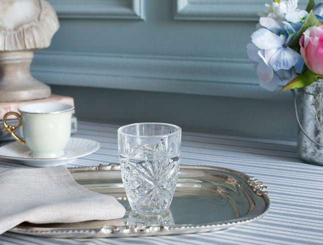 Madame Coco Aron Small Glass Coffee Cup Set, 4 Pieces, with a Charming Sheen
