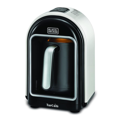 ماكينة تحضير القهوة التركية والشوكولاتة الساخنة مع ميزة تسخين الحليب ماركة Black & Decker