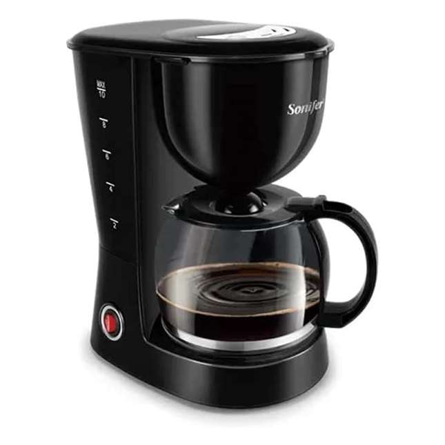 ماكينة تحضير قهوة بالتنقيط من 10-12 كوب بقدرة 800 واط ماركة Sonifer