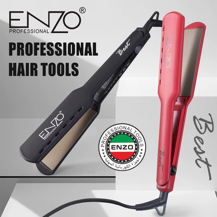 ستريتنر مملس الشعر بطلاء من السيراميك مناسب لجميع انواع الشعر ماركة ENZO