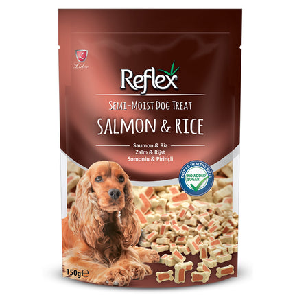 Reflex Salmon Dog Treats - Semi-Moist 150g