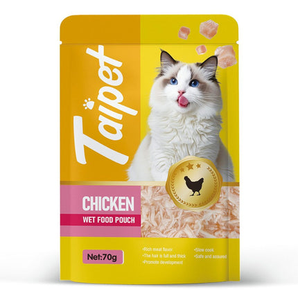 Taipet Cat Wet Food Pouch Chicken in Broth-70g