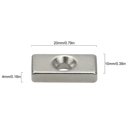 30x20x5-5mm  مغناطيس مثقوب صناعي ثقيل