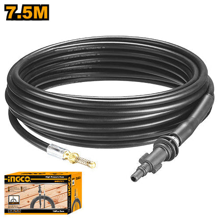 خرطوم تنظيف الأنابيب والمجاري انكو INGCO AHPH7511 بطول 7.5 متر وضغط 150 بار